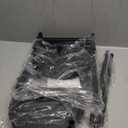 iDavosic.ly 5 Tier Large Plant Stand Indoor with 10 Inch Wide Tray, Tiered Corner Metal Outdoor Flower Display Holder Shelf, Folding Tall Rack for Patio Porch Living Room, Modern Black