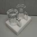 2 x 34fl.oz/1L Large Heavy Glass Beer Mug Set of 2 with Handle
