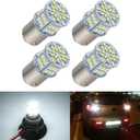 4PCS 1157 LED Bulb Back Up Reverse Light 12V-24V Super Bright 2357 2057 7528 BAY15D LED Replacement Light Kit Set for Car Back Up Reverse Tail Brake Turn Signal Lights - Xenon White