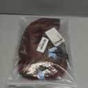 Half and Half Long Dark Brown Braided Wig Red Brown Twin Braids Wigs Synthetic Hair for Halloween Party