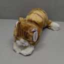 Bearington Tabby Stuffed Cat Animal - 15" Realistic Striped Orange Cat Stuffed Animal with Soft Fur and Floppy Body for Toddlers - Cuddly Kitten Plush Gift for Kids and Feline Lovers