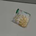 Soulchen 9pcs Crystal Icicle Christmas Tree Ornaments Crystal Gold Tree Garland Set 4 Inch Clear Raindrop Hanging Pendants 33 ft Gold Pearl Garland String for Christmas Wedding Party Decoration