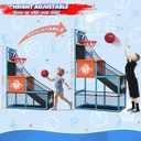 Arcade Basketball Game Set Boy Toys: Indoor Basketball Hoop with 4 Balls Outdoor Sports Toy for Kids 3-12 Years Old Adjustable Height with Air Pump Kid Party Games Birthday Gifts for Boys Girls Teens