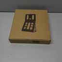 HNL Portable Monitor Stand, iPad & Tablet Holder, clamp Retention, Foldable, mountable Small Desk, Supports 7.75 inch to 10.75 inch Screen Width, Travel with Laptop, Black