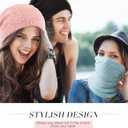 SATINIOR 5 Pieces Women's Slouchy Beanie Chemo Hat Stretch Cancer Head Wraps Sleep Head Scarf for Cancer Patient, Bright Color