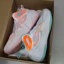 CIERSES Womens Mens Basketball Shoes Fashion Breathable Athletic Sneakers Lightweight Non Slip Outdoor Sport Volleyball Shoe GreenPink Size 10/43