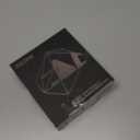 Aulumu A39 Geometric AirPods Pro 3 Case with Lock | Protective Cover with Nylon Buckle | Alloy Armour | Compatible with Apple AirPods Pro 3rd Generation Case (2025) - Transparent Gray 