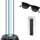 UV Light Sanitizer, 40W Metal Ultraviolet Sanitizer with Ozone, Ultraviolet Light with 3 Speed Timings, Home Disinfection Device, Dust Mites Remover for Room, Kitchen, Hotel, Office
