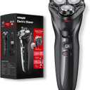 All-in-One Electric Razor for Men: IPX7 Waterproof, 3-in-1 Shaver for Beard/Nose/Sideburns, Turbo Speed with Precision Blades, Cordless Travel Kit