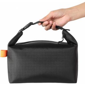 Lunch Bag for Women & Men Fresh Keep Lunch Box, Small Leakproof Cooler Bag Food Lunch Containers High Capacity Reusable Lunch Tote Bags for Work, Office, Picnic, Travel (Black)