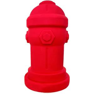 Silicone Potty Training Dog Fire Hydrant | Pee Training for Male Dogs | Petite 4" W x 7" H (Red)