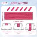 6Pack Hot Pink Cheesecloth Table Runner Boho Gauze Cheese Cloth Table Runners Sheer Emerald Green Table Runners for Wedding Party Baby Shower Birthday Home Decor