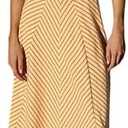 MISSACTIVER Striped Smocked Flowy Midi Dress for Women Summer Sleeveless V Neck Tie Straps Backless Beach Long Dresses Yellow S