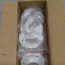 Design House Closet Rod Brackets, Fits Standard Closet Rods, Durable, White, 5-Pack Closet Rod Support Sockets, 2.75 in. Diameter x 0.88 in.W, 182717