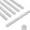15 Pcs Carrara White Marble Pencil Trim Liner, 3/4"X12" Bullnose Tile Edge Trim for Kitchen and Shower Wall, Polished