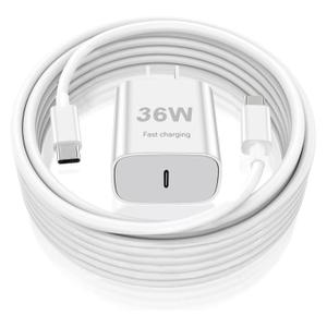 iPhone 17 16 15 Pro Max Charger Fast Charging,1-Pack 36W USB C Super Fast Charging Block with 6ft Type C Cable Cord, Compatible with iPhone 17 16 15/17 16 15 pro/17 air (White)