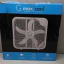 Genesis 20" Box Fan, 3 Settings, Max Cooling Technology, Carry Handle, White (G20BOX-WHT)