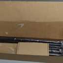 KAMANINA Curtain Rods for Windows 72 to 144 Inches (6-12ft) Long Heavy Duty Curtain Rod, 7/8 Inch Adjustable Decorative Drapery Rods with Netted Texture Finials, Bronze, Size: 32-144"