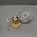 Small Bedside Table Lamp, Wooden Bedroom Lamp with Linen Shade, Mini Desk Night Light for Bedroom, Living Room, Kids Room