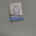 Wireless Bluetooth Mouse for iPad/MacBook Pro/Air/Laptop/pc Rechargeable Silent Mouse Portable Slim for Surface Pro/Lenovo/Samsung Tablet (LED/Gray)