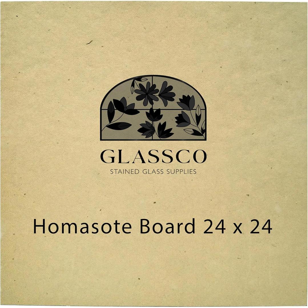 Homasote Board For Stained Glass Work Surface | 24'' x 24'' Homasote Stained Glass Cutting Board | Heat Resistant Stained Glass Cutting Mat | Stained Glass Supplies For Table And Glass Protection