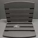 20" Folding Shower Seat Wall Mounted, HDPS Foldable Shower Bench (Grey)