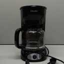 Mueller 12-Cup Drip Coffee Maker - Borosilicate Carafe, Auto-Off, Reusable Filter, Anti-Drip, Keep-Warm Function, Clear Water Level Window Coffee Machine, Kitchen Essentials & Accessories (Black)