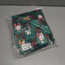 ANGELGGH Family Matching Christmas Onesie Pajamas, Vacation Cute Printed One Piece Pajamas, Xmas Hooded Holiday Sleepwear (Medium, Green Plaid Santa)