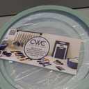 COOK WITH COLOR Mixing Bowls with Lids - 12 Piece Plastic Nesting Bowls Set includes 6 Prep Bowls and 6 Lids, Microwave Safe Mixing Bowl Set, Mint Rhombus