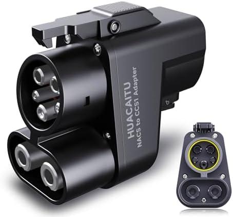 Tesla Supercharger Adapter, NACS to CCS Adapter, Fast Charge Your CCS1 EV at Tesla Superchargers, Electric Vehicle Charging Adapter for Ford, Rivian, GM, Volvo and Polestar EVs
