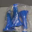 Denylo pro 4 Pcs Collapsible Stadium Horn 24 Inch Vuvuzela Plastic Trumpet Horn Blue Blow Horn Loud Sound Soccer Horn Noisemakers for Sporting Events Graduation Party Supplies