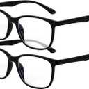 Blue Light Blocking Glasses Square Fashion Computer/Gaming/TV/Phone-Blue Light Filtering for Men and Women