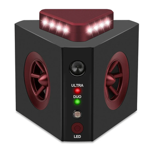 4-in-1 Ultrasonic Rodent Repellent Plug-in Electronic Mice Repeller Rat Deterrent, Pest Control Device with Ultrasound, Electric Impulse, Flashing Lights, Predator Sounds, Indoor Mouse and Rat Control