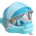 Mambobaby Float with Canopy Tail Non Inflatable Smart Swim Trainer Solid Baby Swim Pool Float Mambo Baby Float Infant Toddler Swimming Ring