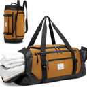 Gym Bag, Gym Bags for Men, Duffle Bag, Gym Bag Men, Duffel Bag, 40L Travel Bag With Shoe Locker, Travel Duffel Bags (Khaki2)