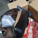 Passenger Right Side Door Towing Mirror Power and Heated Glass with BLIS Turn Signal Light Puddle Light Chrome Back Cover Manual Folding For 19-24 Ram 2500 3500