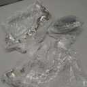 Rely+ 5 Arm Candelabra Taper Candle Holders Decorations Indoor Kitchen Décor Table Candles Candlestick Candelabra Centerpiece (Silver)