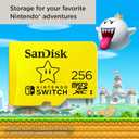 SanDisk 256GB microSDXC-Card, Licensed for Nintendo-Switch - SDSQXAO-256G-GNCZN