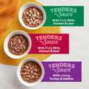 Meow Mix Tender Favorites Poultry & Beef Variety Pack, Wet Cat Food, 2.75 oz Cup (24 Pack) (EXP 05/06/26)