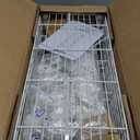 FUTASSI Metal Storage Rack, Storage Organizer Shelves for Kitchen, Bathroom, Living Room, Balcony and Garage, 5 Tiers Narrow Bookshelf, 21.2" W x 9.4" D x 59.2" H, Load 400lbs, White