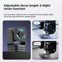 Creality Official Nebula Camera, Remote Monitoring, WiFi Connection, Auto Generate Time-Lapse Video, Compatible Sonic Pad/Nebula Pad/Ender-3 V3 KE/CR-10 SE/HALOT-MAGE