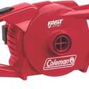 Coleman QuickPump Air Pump for Air Beds & Inflatables, Portable Air Pump with Fast Inflation or Deflation, Battery-Powered/Rechargeable/12-Volt/120-Volt Power Options