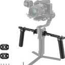 NEEWER Dual Handgrip Compatible with DJI RS4 RS4 Pro RS3 RS3 Pro RS2 RSC2 Ronin S SC Gimbal, Dual Handle Kit with 2 Mini NATO Rails, Quick Release NATO Clamps, 1/4" & 3/8" Threads, GA006