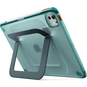 TORRAS Ostand K3 Neo for iPad Pro 11 Inch Case M5 (2025) / M4 (2024), Viewing Angles Adjustable,Ultra Stable Stand, Shockproof Protective Slim Kickstand Case with Pencil Holder, Glacier Sprint