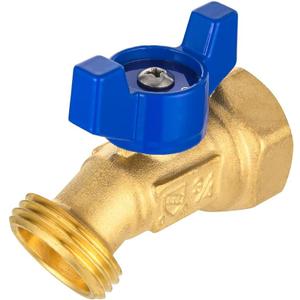 EFIELD 1/4-Turn Outdoor Spigot, Sillcock Hose Bibb Valve 3/4" Female NPT Inlet 3/4" Male GHT Threaded Garden Hose Outlet/Connector,(SILLCOCK042)