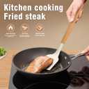 AVGPD Silicone Cooking Utensils Set, Silicone Utensils for Cooking, 446 Heat Resistant Kitchen Utensil Silicone Spatula Sets, Kitchen Gadgets for Non-Stick Cookware BPA FREE (Cream White)