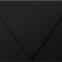 LUXPaper A7 Contour Flap Invitation Envelopes | 5 1/4" x 7 1/4" | Midnight Black | 80lb. Text | 50 Qty