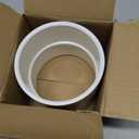 4" PVC Pipe Coupling Adapter Pipe Fittings (Socket x Socket) Contractor Pack Schedule 40 Heavy Duty 4 Inch PVC Slip Socket Connectors for DIY PVC Shelf Garden Support Structure, White