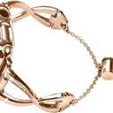 For Apple Watch 38MM 40MM 41MM 42MM 44MM 45MM 46MM, Metal Bracelet Fancy Replacement Charm Bands With Protective Case For Women