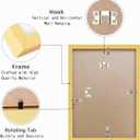 RUN HELIX 12x12 Picture Frame, Wall Gallery Photo Frames,Stable and Sturdy Gold Frame with High Definition Plexiglass,12x12 Poster Photo Frame,Horizontal and Vertical Formats for Wall Hanging, Gold
